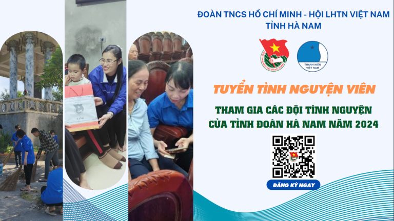 (Poster thu hút, tuyên truyền, tìm kiếm lực lượng tình nguyện viên)