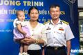 Ông Trần Văn Toan cùng vợ và cháu gái tham gia chương trình Gặp mặt người hiến tiểu cầu tiêu biểu năm 2024