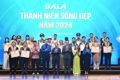 20 gương mặt tiêu biểu được nhận giải thưởng ‘Thanh niên sống đẹp’ – Ảnh: ĐĂNG HẢI