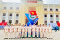 Hình ảnh các đại biểu trước phiên trọng thể đại hội đại biểu đoàn TNCS Hồ Chí Minh tỉnh Hà Nam lần thứ XV, nhiệm kỳ 2022 - 2027
