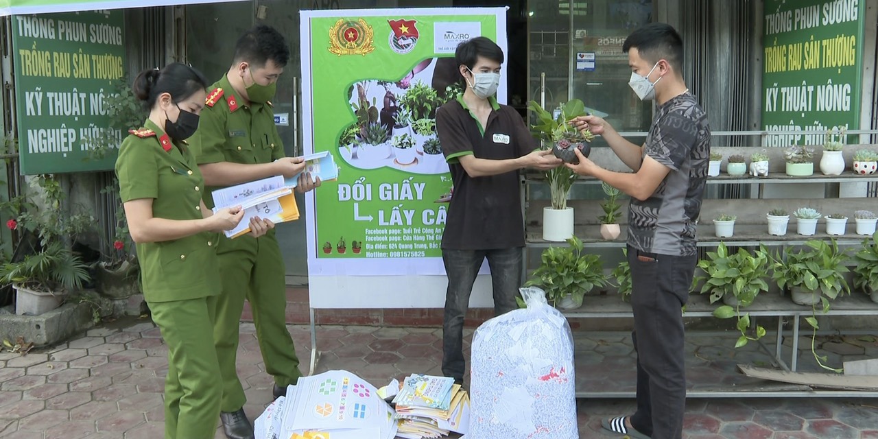 Mô hình “ Đổi giấy lấy cây – hỗ trợ người nghèo”  trong đoàn viên thanh niên tỉnh Ninh Bình năm 2022