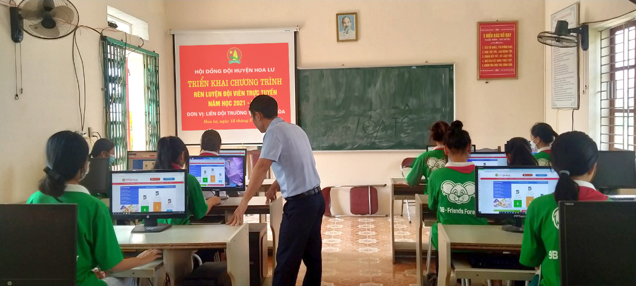 THCS Ninh Hòa triển khai Rèn luyện đội viên trực tuyến – Phương thức rèn luyện mới lạ và lành mạnh.
