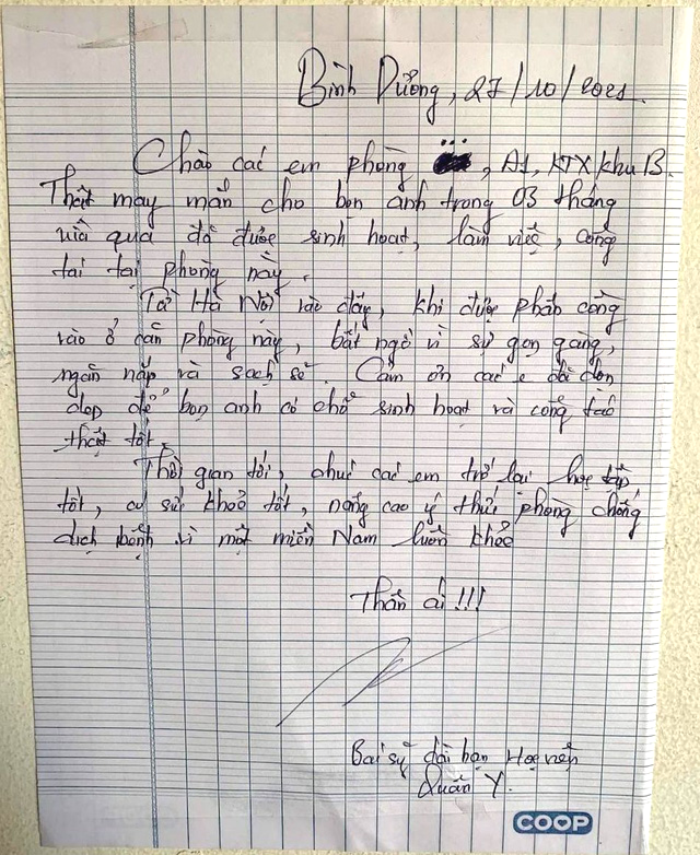 Sinh viên bị 'đốn tim' khi phát hiện những lời nhắn gửi để lại phòng ký túc xá