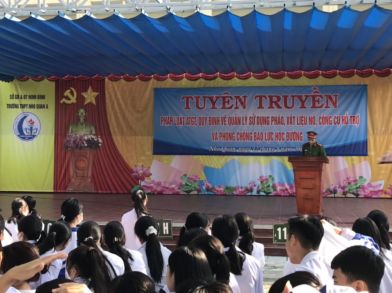Diễn đàn “Xây dựng tình bạn đẹp - Nói không với bạo lực học đường” trường THPT Nho Quan A, huyện Nho Quan